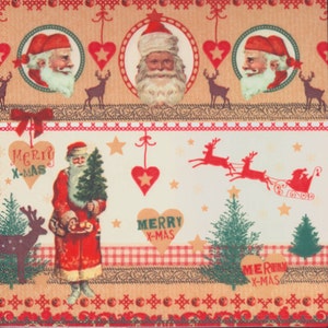 4 Christmas Napkins | Merry Christmas Santa Claus | Santa Napkins | Reindeer Napkins | Decoupage Napkins | Paper Napkins for Decoupage