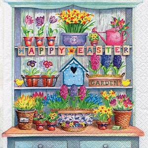 4 servilletas de papel para decoupage / Happy Cupboard / Servilletas de papel para decoupage