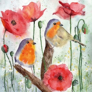 4 Decoupage Papierservietten von Red Robin & Poppy