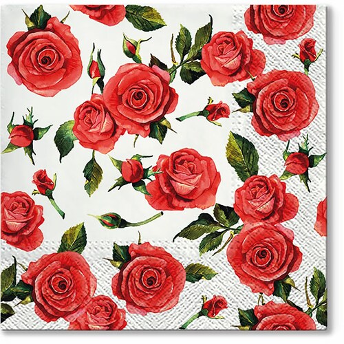 4 Decoupage Napkins Tiny Charlotte Roses Rose Napkins Etsy Australia