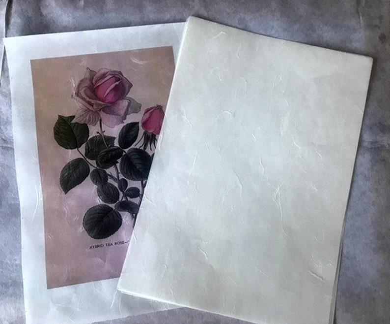 This is 36gm mulberry paper (rice paper) this design for print image at home