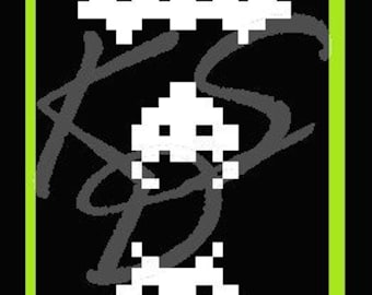 Space Invaders Bookmark Cross Stitch Pattern