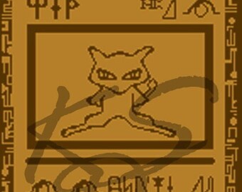 Pokemon TCG - Ancient Mew Tablet 2/3 Size Cross Stitch Pattern