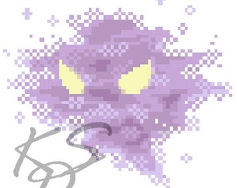 The Ghost of Lavender Tower FRLG Cross Stitch Pattern