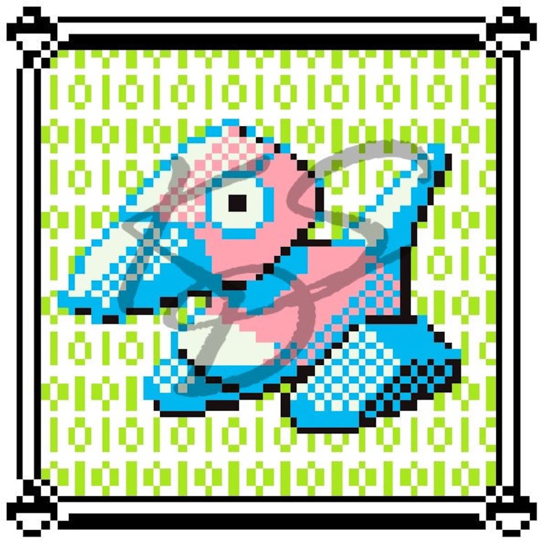 Porygon A Programmer's Favorite Pokemon Cross Stitch Pattern image 1