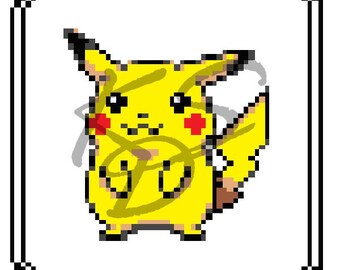 Pokemon Yellow - Custom Pikachu Cross Stitch Pattern