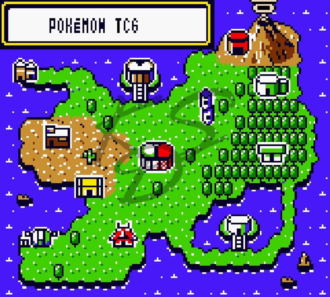 Pokmon Trading Card Game Map Cross Stitch Pattern - Etsy