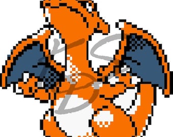 Pokemon GS - #006 Charizard Cross Stitch Pattern