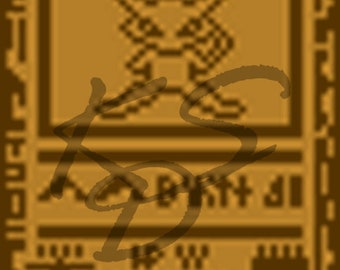 Pokemon TCG - Ancient Mew Tablet Micro Size Cross Stitch Pattern