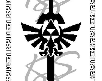 Legend of Zelda Tribal Symbol Cross Stitch Pattern