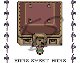 Home Sweet Home Legend of Zelda Cross Stitch Pattern