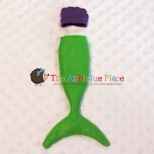 Mermaid Outfit for Dolls * Cloth doll Clothing * In The Hoop * ITH Machine Embroidery Pattern / Design with Tutorial