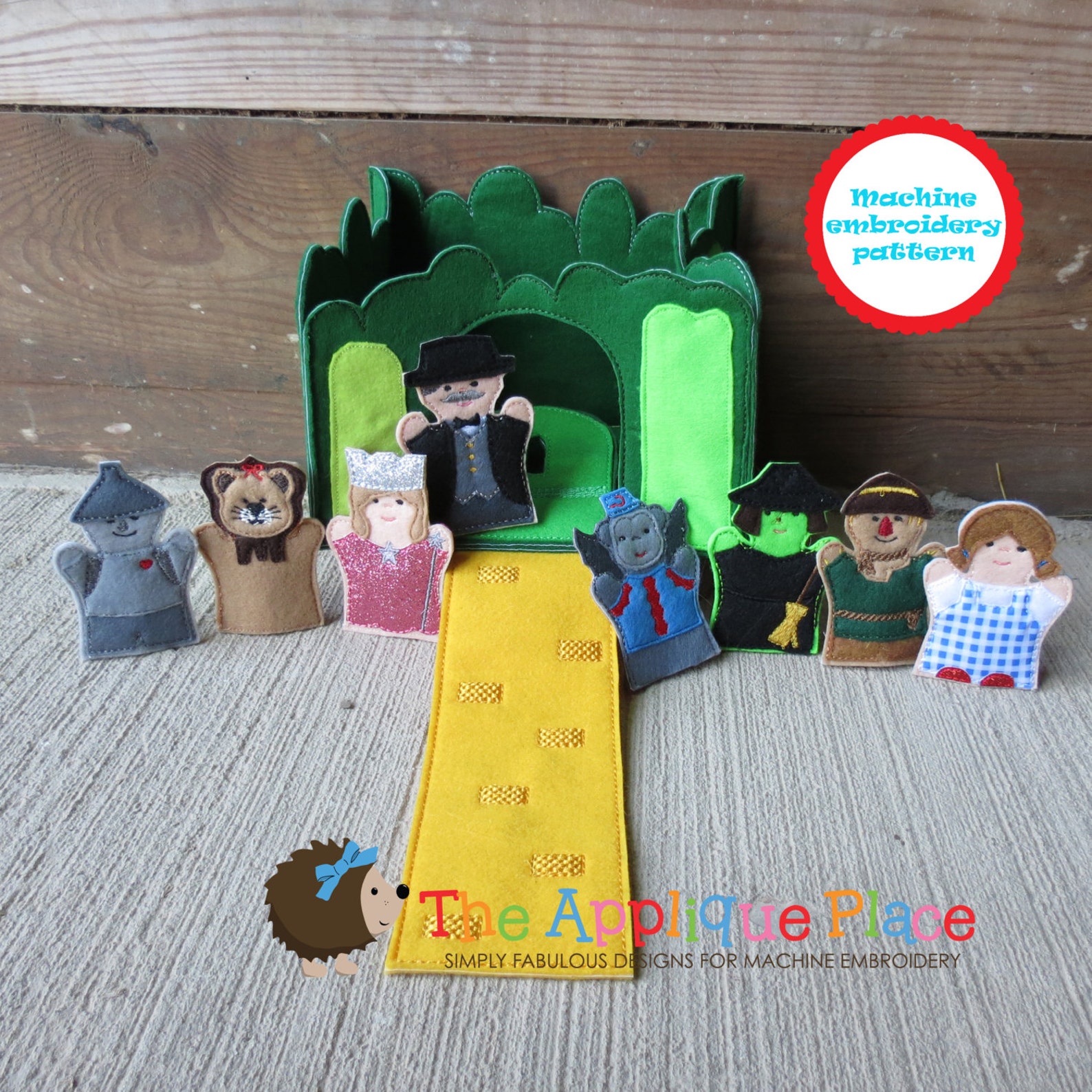 Finger Puppets Embroidery Design Wizard of Oz Finger - Etsy