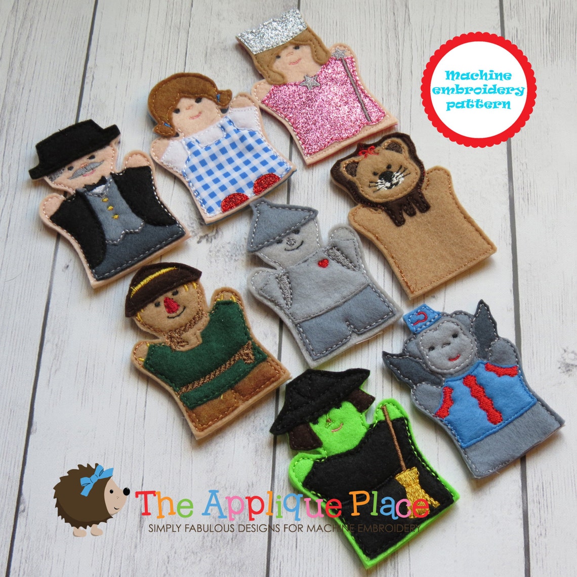 Finger Puppets Embroidery Design Wizard of Oz in the Hoop - Etsy