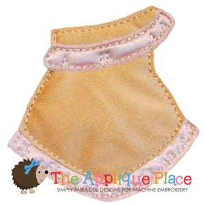 Dress Up Doll * Pocahontas Dress * Paperless Unpaper Cloth doll outfit In The Hoop ITH Machine Embroidery Applique Design