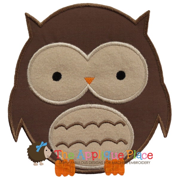 Owl Applique Design Etsy