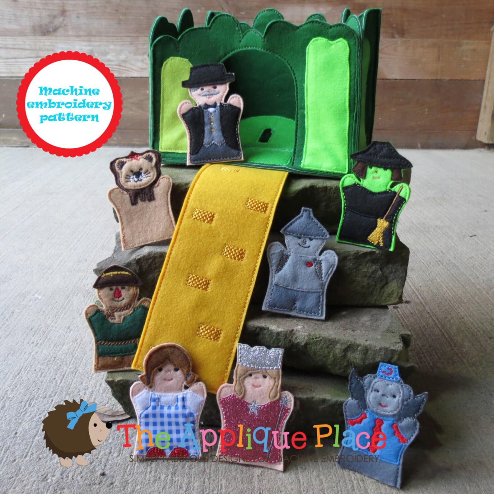 Finger Puppets Embroidery Design Wizard of Oz Finger - Etsy