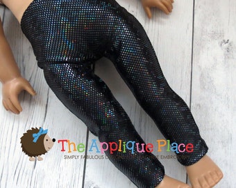 Mönster för dockkläder - In The Hoop ITH * Leggings * för * 40 cm dockor * Digital designfil för maskinbroderi med handledning