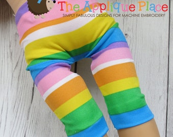 Mönster för dockkläder - In The Hoop ITH * Caprileggings * för * 40 cm dockor * Digital designfil för maskinbroderi med handledning