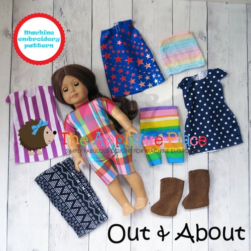 Doll Clothing PATTERN in the Hoop Doll Bib for 15 INCH Etsy