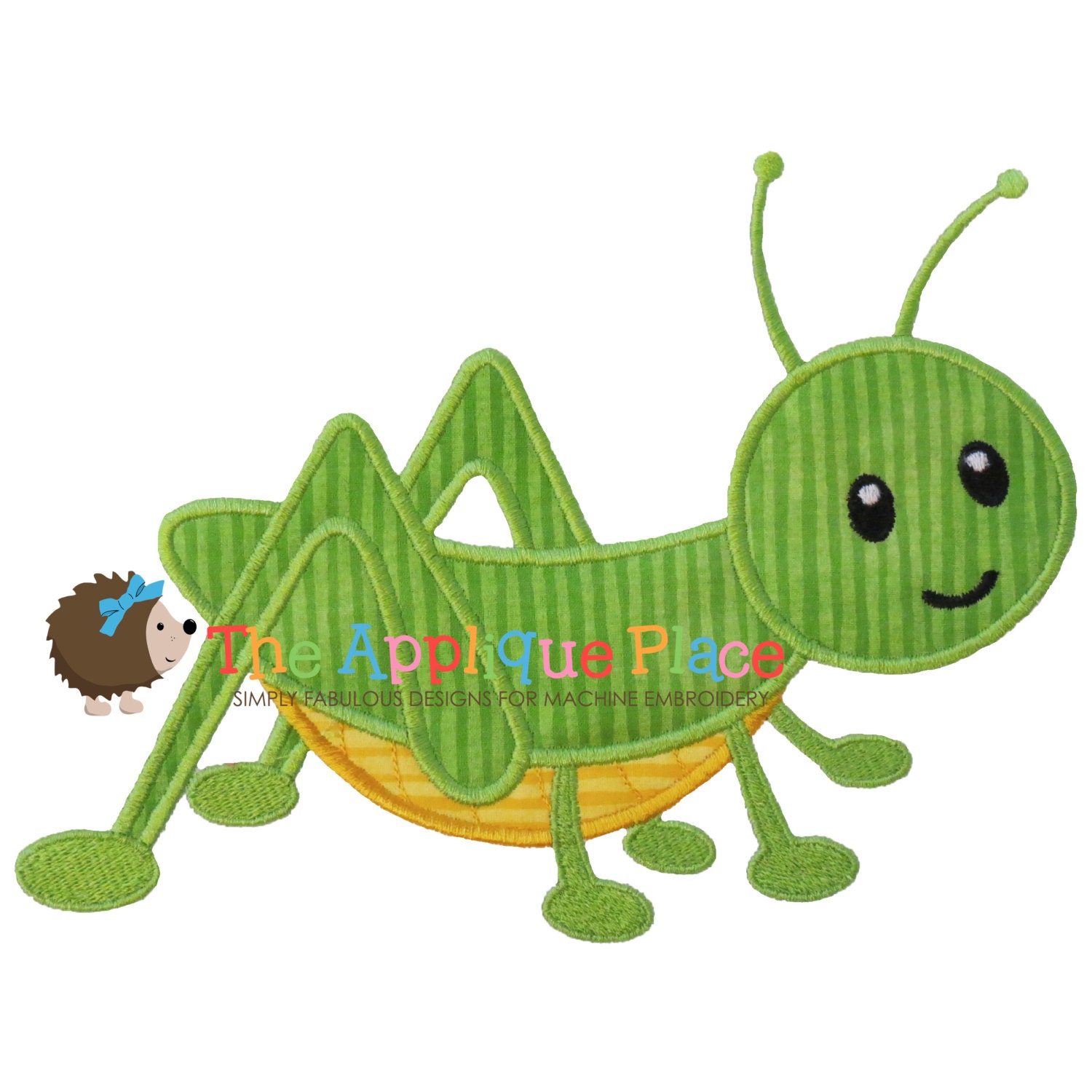 Grasshopper applique design instant digital download file  etsy