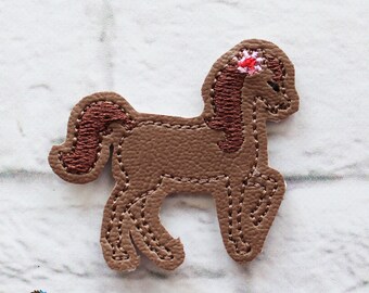 ITH Horse 4 Feltie - In the hoop Feltie - Machine Embroidery PATTERN Digital File Download Design - In The Hoop - Horse and Farm feltie