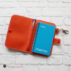 PATTERN - Notebook Holder - Key Fob - Notebook Case - Side Spiral (Eyelet) - Machine Embroidery Digital File Download Design