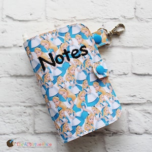PATTERN - Notebook Holder - Key Fob - Notebook Case - Side Spiral (Snap Tab) - Machine Embroidery Digital File Download Design