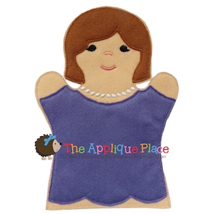 Mother Hand and Finger Puppet In The Hoop Machine Embroidery Applique Design