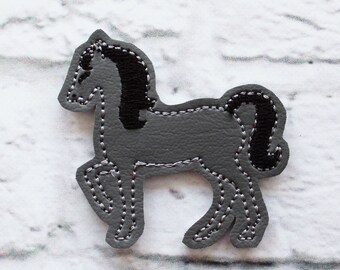 ITH Horse 1 Feltie - In the hoop Feltie - Machine Embroidery PATTERN Digital File Download Design - In The Hoop - Horse and Farm feltie