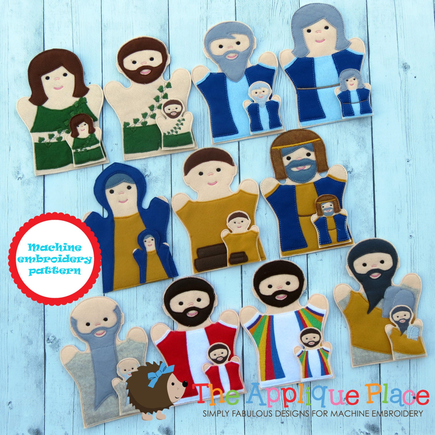 Bible Puppet Embroidery Pattern Set of 11 Ancient Bible | Etsy