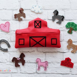 ITH Feltie Horse Set - In the hoop Feltie - Machine Embroidery PATTERN Digital File Download Design - In The Hoop - The Applique Place Felt