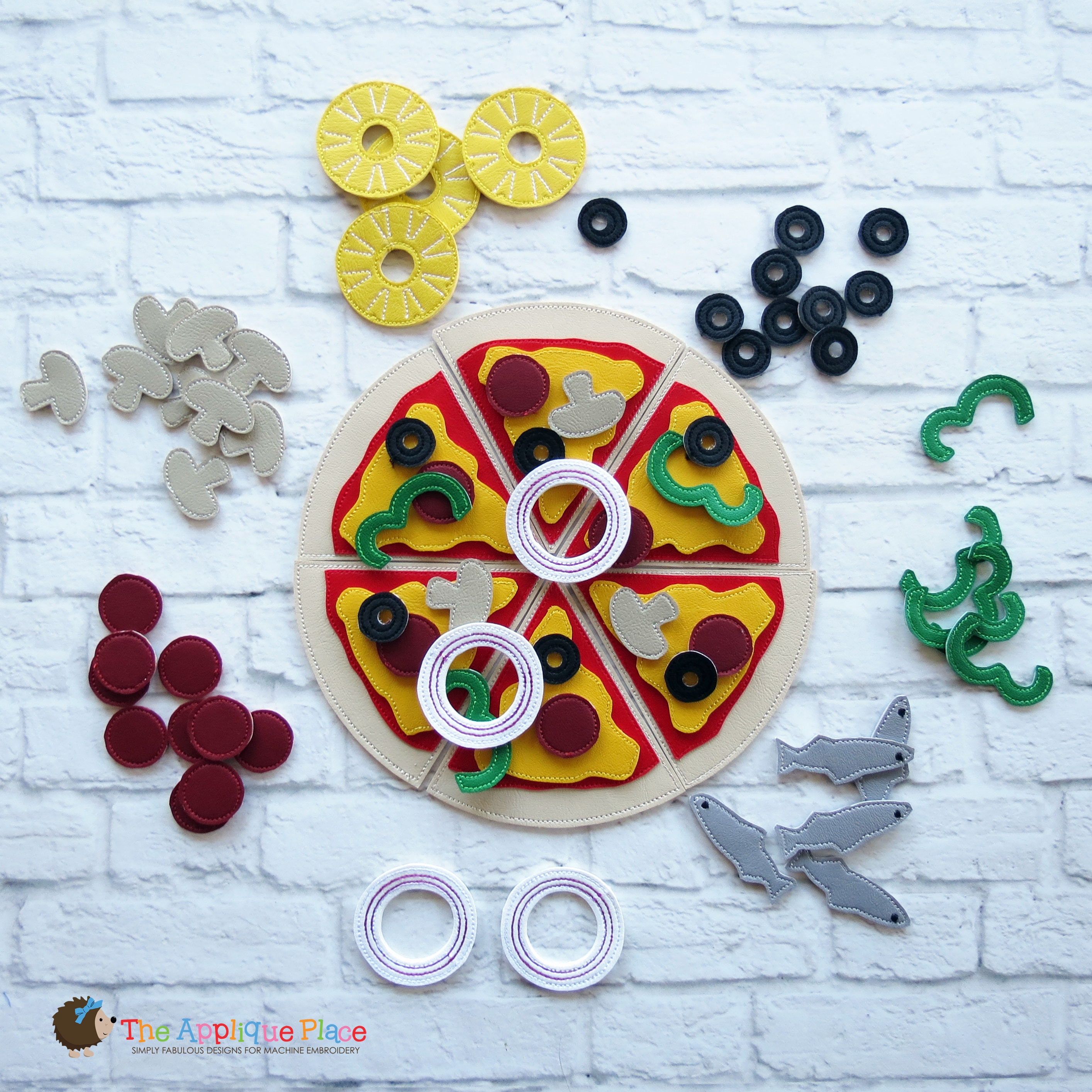 Embroidery Sewing & Fiber ITH Pizza Play Set Embroidery Pattern Play