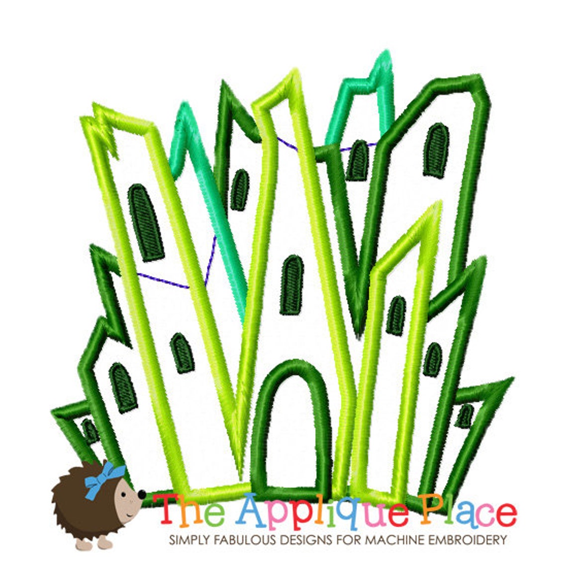 Emerald City - Wizard of Oz - Machine Embroidery Applique Design - Etsy