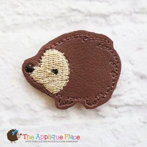 ITH Hedgehog Feltie - In the hoop Feltie - Machine Embroidery PATTERN Digital File Download Design - In The Hoop - woodland animal feltie