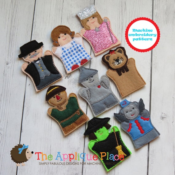 Finger Puppets Embroidery Design Wizard of Oz in the Hoop - Etsy