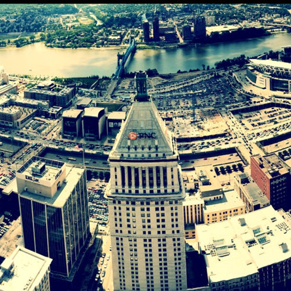 Cincinnati Riverfront from Carew Tower