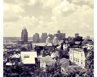 Cincinnati Skyline from Immaculata Church