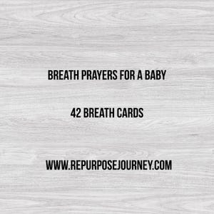 Breath Prayers with Scripture for babies | Digital Download | Prayer Cards | Scripture 42 Breath Prayers with Scripture | Digital Download