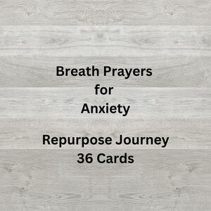 Breath Prayers for Anxiety | Digital Download | Mental Health | Prayer Cards | Breath Prayer | Journaling | Devotions