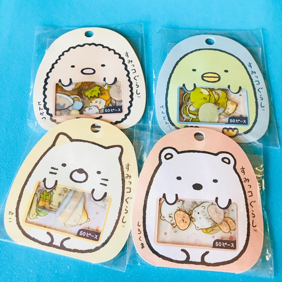 50PC Sumikko Gurashi Japanese Sticker Flake Kawaii Anime Cartoon Planner Sticker