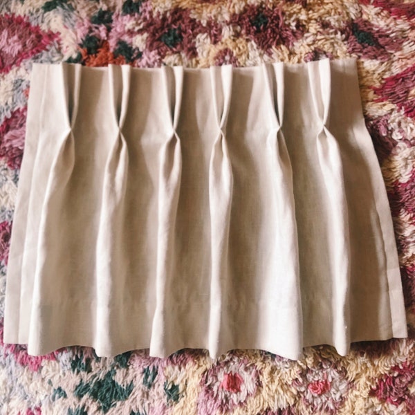 Custom Pinch Pleat Cafe Curtain *Send your own fabric*