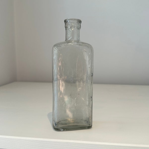 Medium plain Table Spoons style Medicine bottle clear Glass bottle