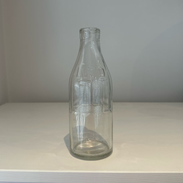 Vintage LWD Ltd Milk Dairies clear glass bottle