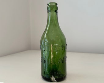 Direkte Versorgung Aerated Water Co Ltd antike Vintage grüne Glasflasche