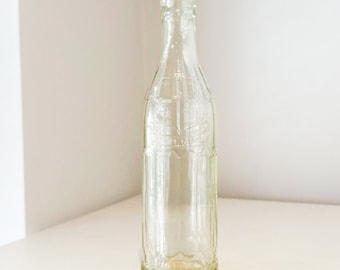 Beautifully Embossed Antique Glass Bottle D.T.J. Lyle & Sons Ltd Maidstone Kent Coat of Arms Holy Cross Church