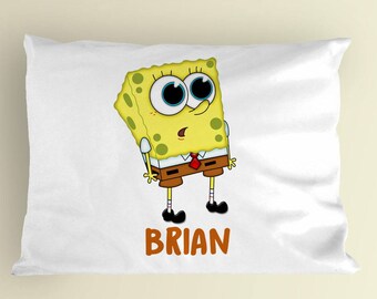 Pillow Cases Spongebob Personalized Pillow Case Custom Made W Your