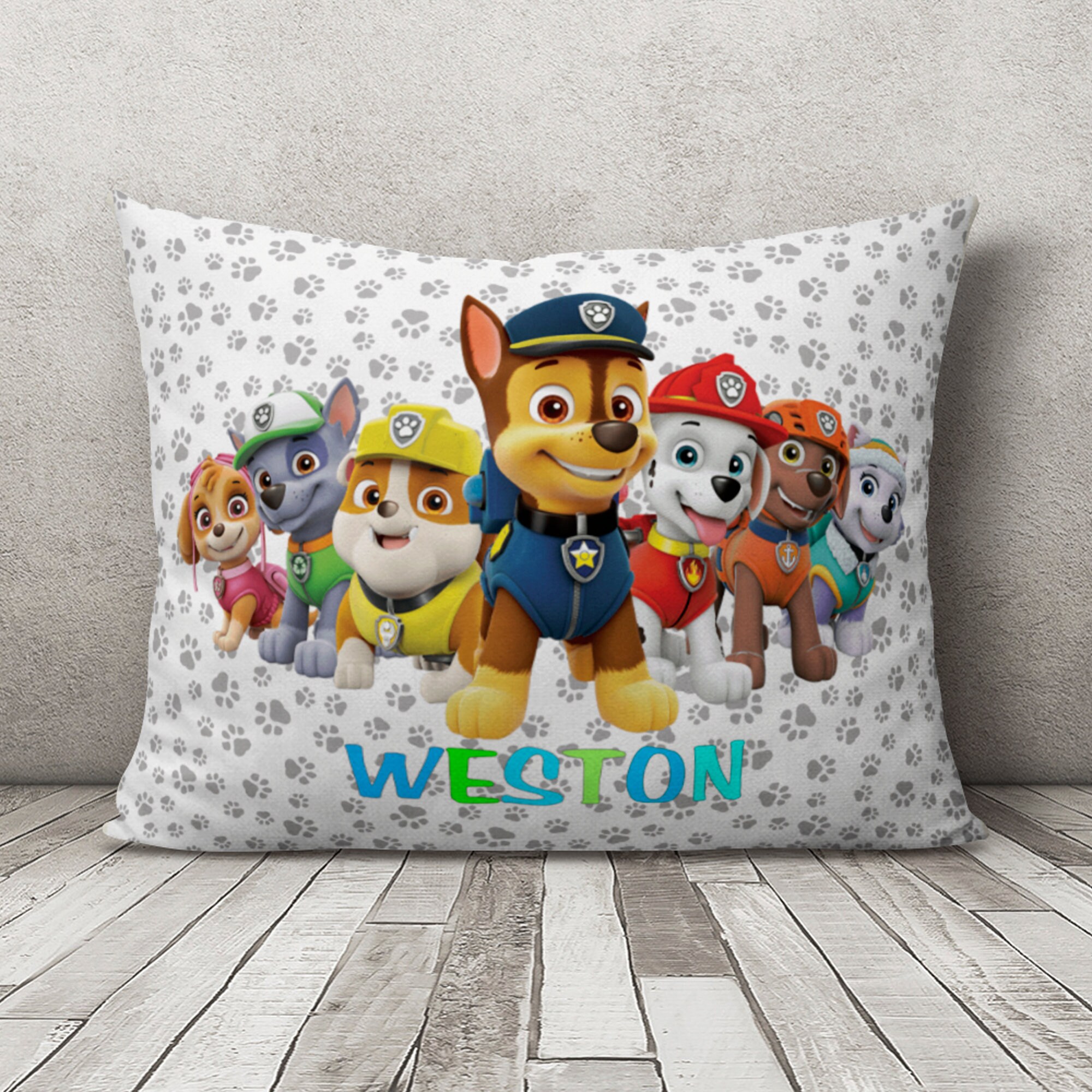 Baby Room birthday gift personalized pillow case Toddler Room Kids Bedroom Shimmer and Shine pillow case boys bedroom Childrens Pillow Case 