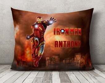 iron man sequin pillow