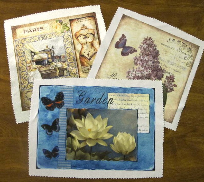 Fabric Block Vintage French Lady Rose Quilting Sewing Accessories Craft Supplies Quilt Block